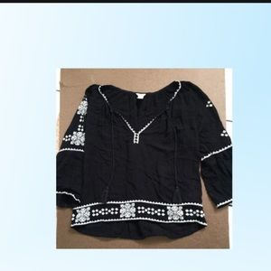 Forever 21 boho long sleeve blouse